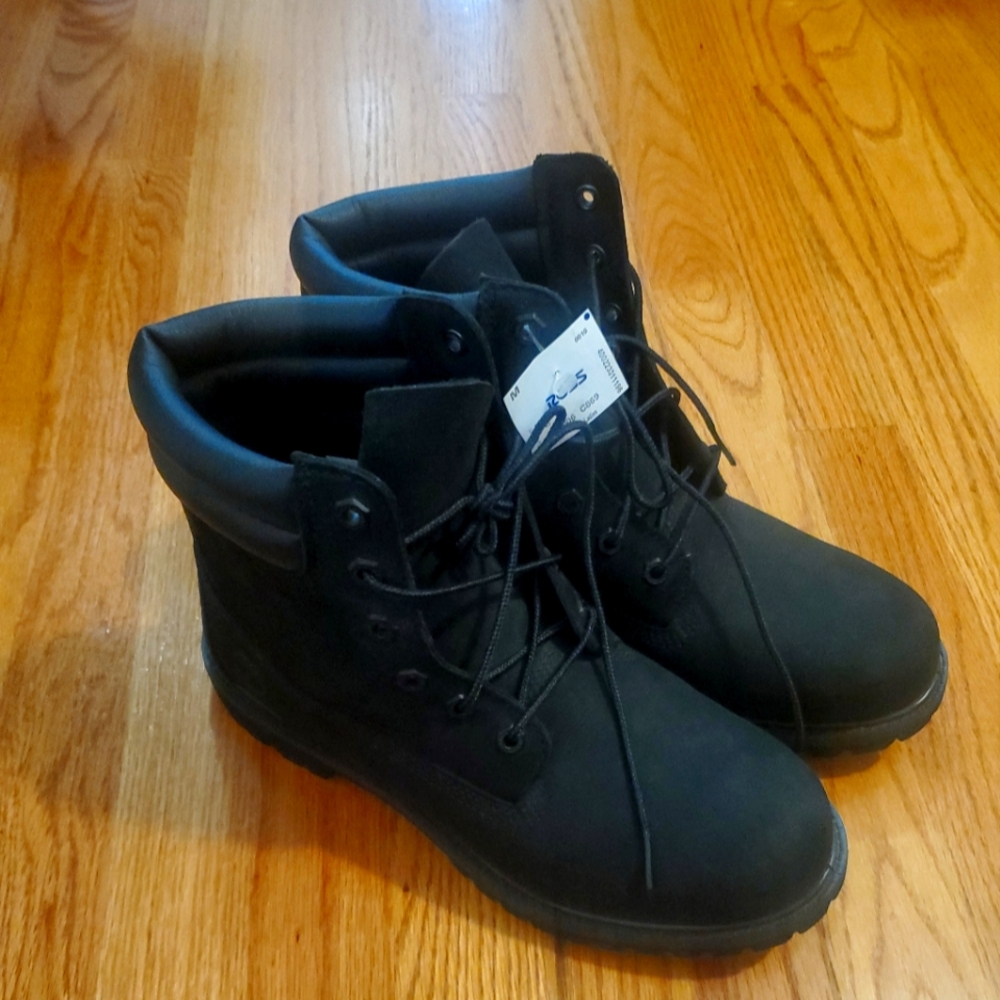 Timberland Boots Linden Woods 6" Black Womens Ortholite Size 10 New NWT